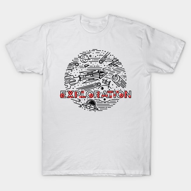 Exploration Space T-Shirt by arturo_mb